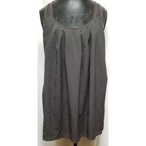 Hazel Anthropologie beaded lined dressy Tank Top
